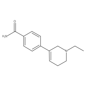 4-(1-Ethyl-1,2,5,6-tetrahydropyridin-3-yl)benzamide结构式