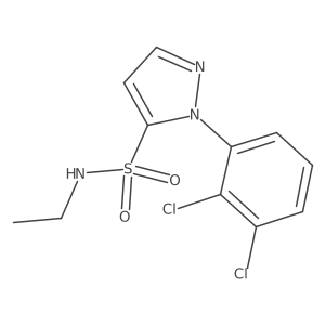 1-(2,3-dichlorophenyl)-N-ethyl-1H-pyrazole-5-sulfonamide结构式