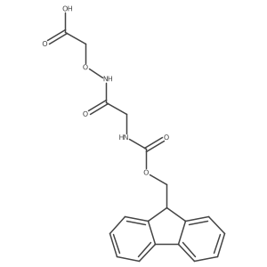 2-{[2-({[(9H-fluoren-9-yl)methoxy]carbonyl}amino)acetamido]oxy}acetic acid Structure