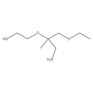 2-{[1-Amino-3-(ethylsulfanyl)-2-methylpropan-2-yl]oxy}ethan-1-ol Structure
