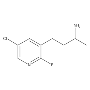 (2R)-4-(5-chloro-2-fluoropyridin-3-yl)butan-2-amine结构式