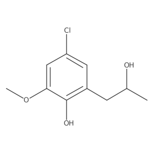 4-chloro-2-[(2S)-2-hydroxypropyl]-6-methoxyphenol结构式
