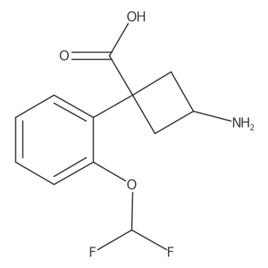 3-Amino-1-[2-(difluoromethoxy)phenyl]cyclobutane-1-carboxylic acid Structure