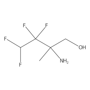 2-Amino-3,3,4,4-tetrafluoro-2-methylbutan-1-ol结构式