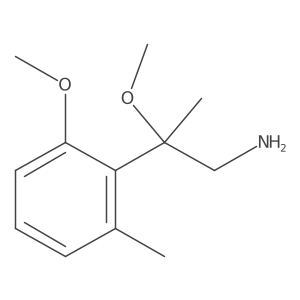 2-Methoxy-2-(2-methoxy-6-methylphenyl)propan-1-amine Structure