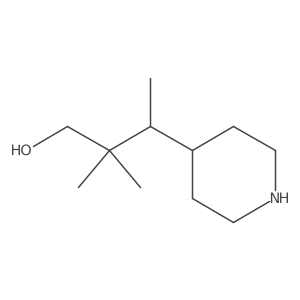 2,2-Dimethyl-3-(piperidin-4-yl)butan-1-ol Structure