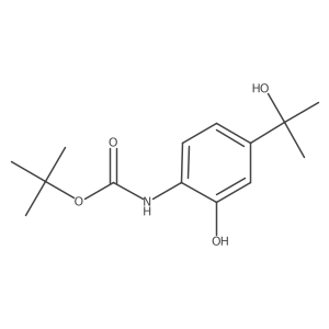 tert-butyl N-[2-hydroxy-4-(2-hydroxypropan-2-yl)phenyl]carbamate结构式