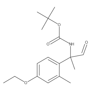 tert-butyl N-[2-(4-ethoxy-2-methylphenyl)-1-oxopropan-2-yl]carbamate Structure
