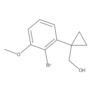 [1-(2-Bromo-3-methoxyphenyl)cyclopropyl]methanol Structure