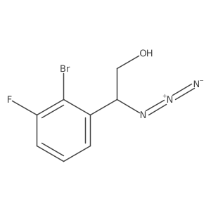2-Azido-2-(2-bromo-3-fluorophenyl)ethan-1-ol Structure