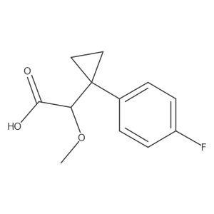 2-[1-(4-Fluorophenyl)cyclopropyl]-2-methoxyacetic acid Structure