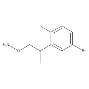 O-[2-(5-bromo-2-methylphenyl)propyl]hydroxylamine Structure