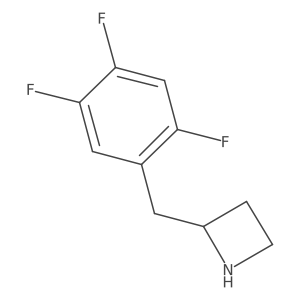 2-[(2,4,5-Trifluorophenyl)methyl]azetidine结构式