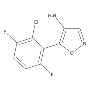 5-(2-Chloro-3,6-difluorophenyl)-1,2-oxazol-4-amine结构式