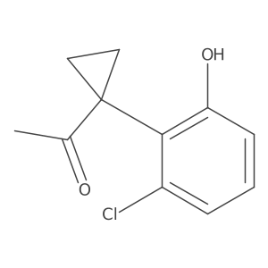 1-[1-(2-Chloro-6-hydroxyphenyl)cyclopropyl]ethan-1-one Structure