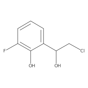 2-(2-Chloro-1-hydroxyethyl)-6-fluorophenol Structure