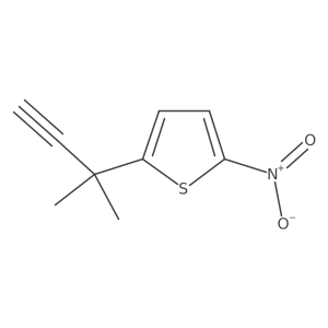 2-(2-Methylbut-3-yn-2-yl)-5-nitrothiophene结构式