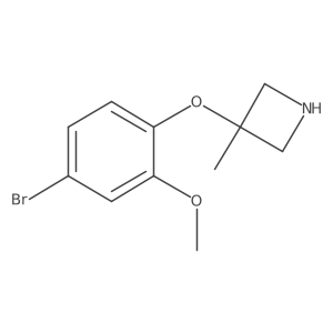 3-(4-Bromo-2-methoxyphenoxy)-3-methylazetidine Structure