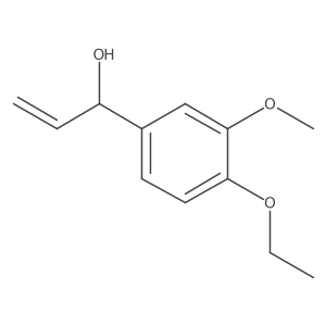 1-(4-Ethoxy-3-methoxyphenyl)prop-2-en-1-ol结构式