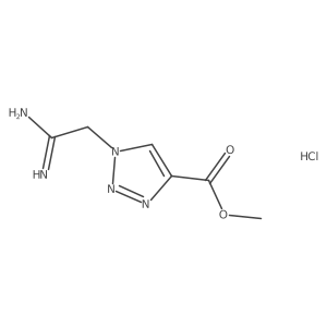 Methyl 1-(carbamimidoylmethyl)-1h-1,2,3-triazole-4-carboxylate hydrochloride Structure