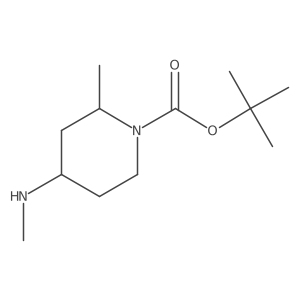 tert-butyl (2S,4S)-2-methyl-4-(methylamino)piperidine-1-carboxylate Structure