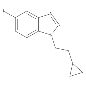 1-(2-cyclopropylethyl)-5-iodo-1H-1,2,3-benzotriazole Structure
