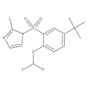 1-[5-tert-butyl-2-(difluoromethoxy)benzenesulfonyl]-2-methyl-1H-imidazole Structure