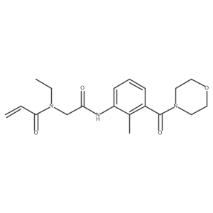 N-ethyl-N-({[2-methyl-3-(morpholine-4-carbonyl)phenyl]carbamoyl}methyl)prop-2-enamide Structure