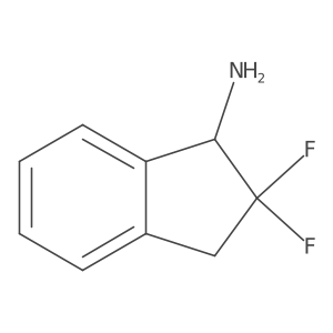 2,2-difluoro-2,3-dihydro-1H-inden-1-amine Structure