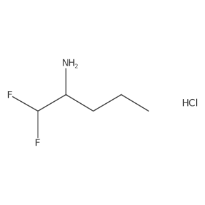 (2S)-1,1-Difluoropentan-2-amine;hydrochloride结构式