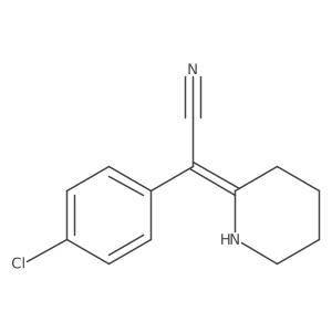 (2E)-(4-chlorophenyl)(piperidin-2-ylidene)acetonitrile Structure