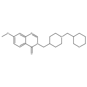 7-Methoxy-3-({1-[(oxan-3-yl)methyl]piperidin-4-yl}methyl)-3,4-dihydroquinazolin-4-one Structure
