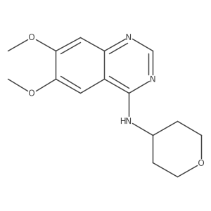 6,7-dimethoxy-N-(oxan-4-yl)quinazolin-4-amine结构式