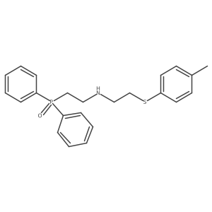 N-[2-(Diphenylphosphinyl)ethyl]-2-[(4-methylphenyl)thio]-ethanamine结构式