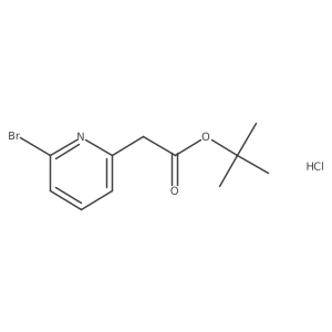 Tert-butyl 2-(6-bromopyridin-2-yl)acetate hydrochloride Structure