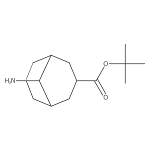 Tert-butyl 9-aminobicyclo[3.3.1]nonane-3-carboxylate结构式