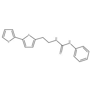 3-(2-{[2,2'-Bithiophene]-5-yl}ethyl)-1-phenylurea Structure