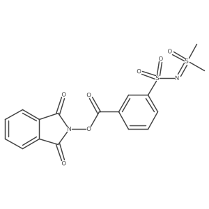 1,3-dioxo-2,3-dihydro-1H-isoindol-2-yl 3-{[dimethyl(oxo)-lambda6-sulfanylidene]sulfamoyl}benzoate Structure