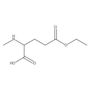 (2R)-5-ethoxy-2-(methylamino)-5-oxopentanoic acid结构式