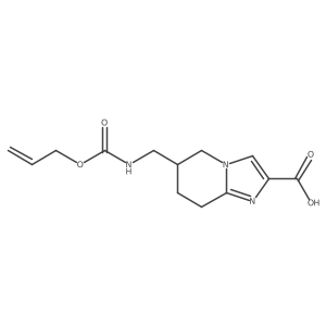 6-({[(prop-2-en-1-yloxy)carbonyl]amino}methyl)-5H,6H,7H,8H-imidazo[1,2-a]pyridine-2-carboxylic acid Structure