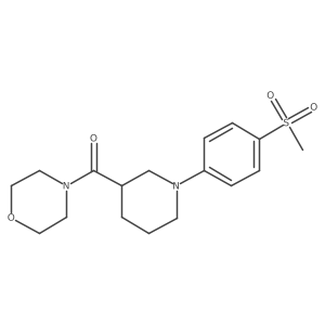 4-[1-(4-Methanesulfonylphenyl)piperidine-3-carbonyl]morpholine Structure
