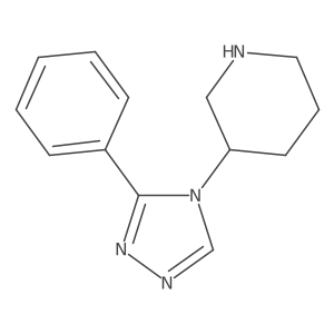 3-(3-phenyl-4H-1,2,4-triazol-4-yl)piperidine结构式