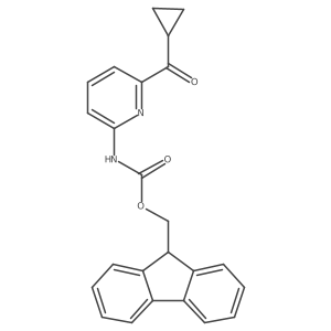 (9H-fluoren-9-yl)methyl N-(6-cyclopropanecarbonylpyridin-2-yl)carbamate结构式
