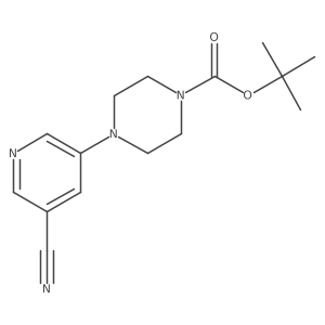 1,1-Dimethylethyl 4-(5-cyano-3-pyridinyl)-1-piperazinecarboxylate Structure