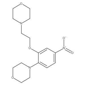 Morpholine, 4-[2-(2-morpholinoethoxy)-4-nitrophenyl]-结构式