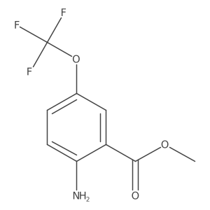 Methyl 2-amino-5-(trifluoromethoxy)benzoate结构式