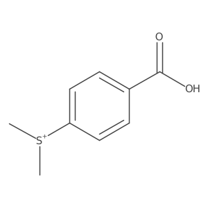 (4-Carboxyphenyl)dimethylsulfonium Structure