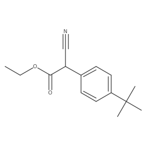 Ethyl 2-(4-tert-butylphenyl)-2-cyanoacetate Structure