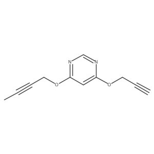 4-(2-Butyn-1-yloxy)-6-(2-propyn-1-yloxy)pyrimidine Structure