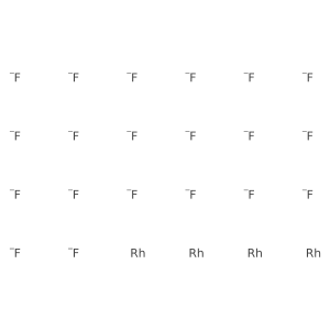 Rhodium, tetra-mu-fluorohexadecafluorotetra-, cyclo结构式